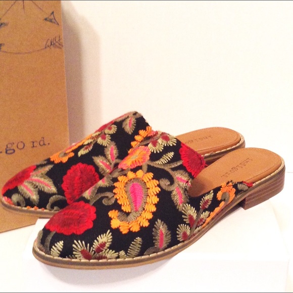 indigo rd hayze mule floral